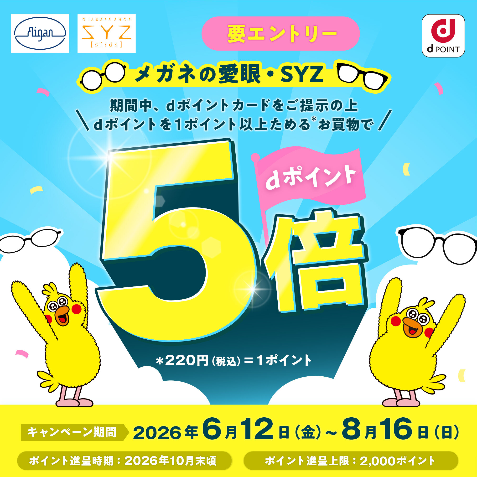 メガネの愛眼dポイントキャンペーン